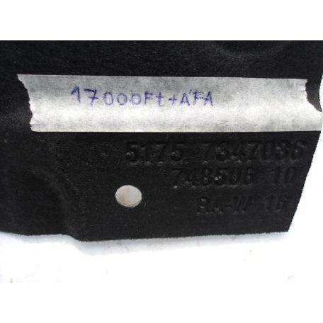 [GYÁRI ÚJ] BMW CSOMAGTÉR FENÉKLEMEZ | 5-ÖS G30+LCI; G31+LCI / 6-OS G32+LCI / 7-ES G11+LCI; G12+LCI | 51 48 7347036