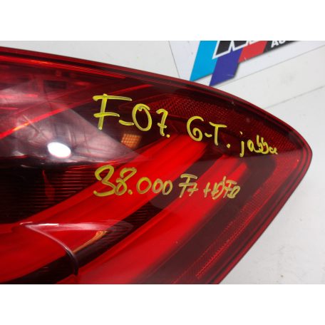 [GYÁRI BONTOTT] BMW JOBB KÜLSŐ HÁTSÓ LÁMPA | 5-ÖS F07 GT | 63 21 7199644